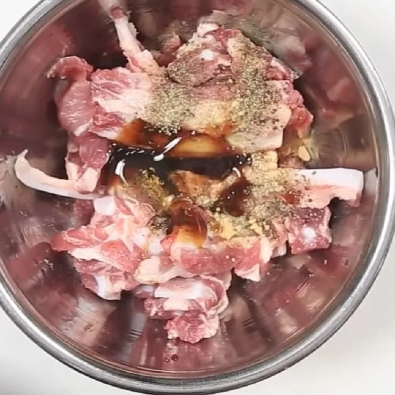 Step 2 Marinate Cartilage Ribs Grilled Pork Cartilage Ribs