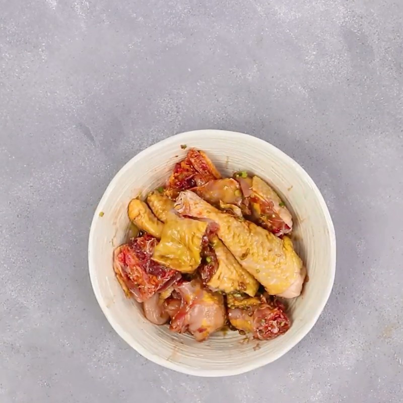 Step 2 Marinate the chicken Sichuan Chicken Hotpot