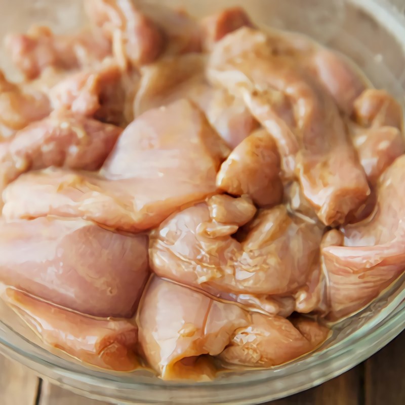 Step 3 Marinate the chicken Braised Chicken with Radish