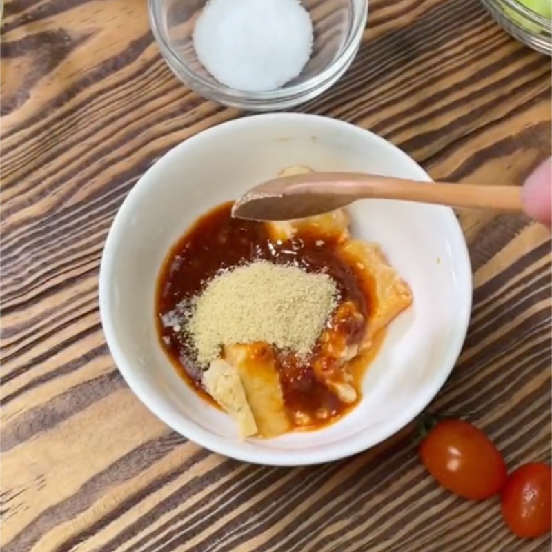 Step 2 Marinate duck Roast duck with fermented tofu