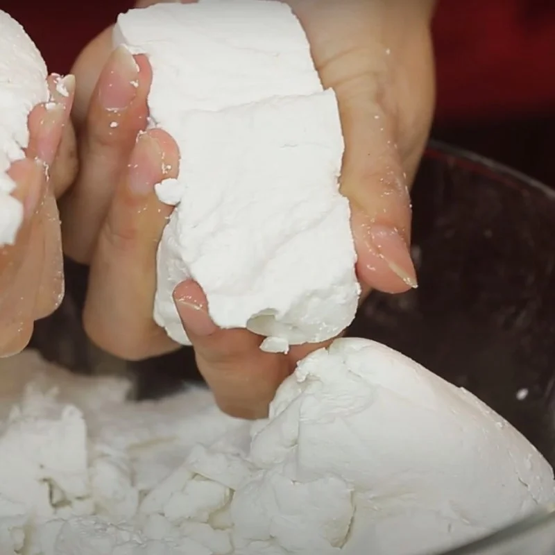 Step 1 Grinding the Flour for Traditional Pink Cake